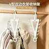 Prateleira de Chapéu Economizadora de Espaço com Múltiplos Ganchos, Cabide Dupla Face em Forma de V, Suporte de Armazenamento para Casa e Dormitório, Solução de Armazenamento Empilhável