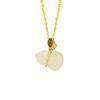 Collar Fulu de jade hetiano de plata esterlina 925 con doble capa, estilo nacional, para mujer, con cadena de clavícula de jaspe chino, colgante con diseño de viento