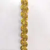 8mm prata dourado médio curvo com borda de onda dourada onda de água cinto de onda acessórios de acabamento para vestuário