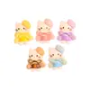 Juguete de comida miniatura simulado pegamento de crema resina accesorios de gato KT piezas de decoración DIY kit de materiales para funda de teléfono accesorio para el cabello