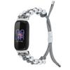 Para fitbit inspire3 Correa de reloj de cuerda de paraguas de perla Correa de reloj de cuerda de paraguas de nailon trenzado