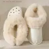 Sapatos Croc com Forro de Veludo, Galochas de Algodão, Forro de Pelo, Adequado para o Inverno, Nuvem Outonal Fofa, Cobertura Quente de Inverno, Espesso