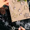 Colgante de copo de nieve austriaco de acrílico transparente, barra de hielo, gota de agua Decoración navideña, lámpara de cristal, adorno para árbol de Navidad
