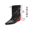 Nova Coleção Outono/Inverno 2026: Botas de tornozelo pontudas, com salto anabela, que aumentam a altura interna, elegantes, emagrecedoras, estilo francês, modernas, sexy, deslumbrantes e da moda para mulheres