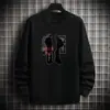 Venta al por mayor del fabricante Sudadera de moda versátil para hombre con estampado de dibujos animados para primavera y otoño Cuello redondo holgado Camiseta de estilo nuevo creativo