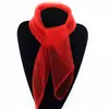 Lenço de dança infantil exame vermelho verão fino longo feminino versátil lenço quadrado pequeno colorido lenço de dança