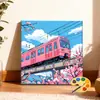 30*30 paisaje de campo pintura al óleo digital DIY pintado a mano escena callejera cafetería pintura decorativa acrílica en stock al por mayor