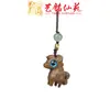 Chaveiro de Carro de Cavalo Corrente para Celular Yiming Xianyuan Escultura em Madeira Ano do Cavalo Pingente Cavalo do Zodíaco Pendente de Bolsa para Pendurar no Pescoço