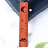 Sándalo Negro Sol, Luna y Estrellas Marcador Estilo Clásico Creativo Madera de Sándalo Sangre Exquisitos Regalos Culturales y Creativos