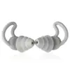 Protetores auriculares de barbatana de tubarão à prova d'água para natação protetores auriculares de silicone protetores auriculares espirais protetores auriculares para redução de ruído do sono silicone de três camadas