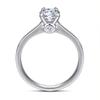 Anillo Nuevo Tong Lin para mujer, anillo de plata de ley s925 estilo europeo y americano, moda, clásico, de cuatro garras, anillo de diamante Mosan en stock