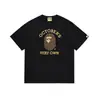 Fornecimento Atacadista Transfronteiriço de Marca Tendência de Comércio Exterior Algodão Puro Bape Cabeça de Macaco Tubarão Manga Curta Tubarão Macaco Camiseta