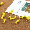 Amarelo em forma de I prego diy foto fixo prego empurrar prego de metal cor da unha da parede da parede da foto da parede da cortiça do prego alfinete