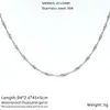 Cadena Figaro de acero inoxidable transfronteriza, cadena retorcida, collar de onda de agua, joyería de acero de titanio electrochapado al vacío de 18k, al por mayor en stock