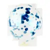 Balão de lantejoula de 12 polegadas transfronteiriço balão transparente com confete alumínio colorido lantejoula 2,8g balão de confete colorido