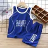 Ropa de Secado Rápido para Niños, Trajes Deportivos Infantiles, Uniformes de Baloncesto de Verano para Niños y Niñas, Uniformes de Fútbol de Manga Corta para Niños Talla Mediana y Grande