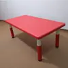 Mesa y silla de plástico ajustables para jardín de infantes mesa rectangular ajustable para aprendizaje infantil y silla mesa de juego y estudio ventas directas de fábrica