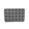 Forma Redonda de Silicone para Bolo com 24 Furos, de Cruzamento, Grau Alimentício, Copo para Muffin, Ferramenta de Confeitaria, Assadeira de Silicone DIY
