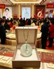 Novo Pingente de Jade Olho de Gato Ping An Kou Qing Dai Liu Guang Ouro Ping An Kou Ágata Cor Gelo Branco Pingente Atacado
