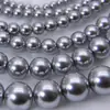 Fio de Algodão Redondo Alto Brilho Imitação Cristal Swarovski Vidro Contas Soltas Pingente Colar Artesanal DIY Miçangas Joias da Imperatriz Viúva
