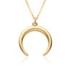 Collar de luna simple de estilo coreano con nicho, collar de clavícula para mujer, collar de lujo ligero con nicho, regalo de cumpleaños de gran sentido.