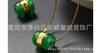 Atacado diy acessórios Hetian jade luantong ouro incrustado jade pingente natural verde calcedônia sorte contas colar pingente