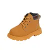 Botas Infantis Outono e Inverno 2026 Botas Curtas para Meninos Retro Britânico Botas de Couro para Meninas Sola Macia Antiderrapante Sapatos de Bebê