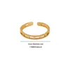 Anel de Borboleta Elegante e Simples com Zircônia e Banho de Ouro 18K para Mulheres, Zircônia Micro-Incravada, Anel Aberto Ajustável Delicado para o Dedo Indicador