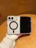 Adecuado para iPhone 18 DUO, funda plegable de alta transparencia para teléfono, cubierta abatible magnética 2 en 1 de acrílico para Apple