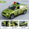 Coche de Juguete para Niños Inercia Tres Puertas Coche de Policía Regalo para Niño Modelo de Coche Artificial Juguete de Ambulancia