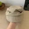 Boina negra plisada estilo japonés Yamamoto para mujer, nuevo sombrero de invierno/otoño 2026, estilo vintage, gorra de periódico con visera, gorra de pintor