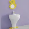 Inodoro Pequeño de Colores para Niños de Guardería Asiento de Inodoro Donald Duck para Baño Columna Integrada de Lavabo para Niños