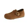 Nuevos Mocasines Perezosos Estilo Británico para Primavera 2026 con Diseño de Punta Profunda, Zapatos Casuales que Aumentan la Altura para Mujer, con Hebilla y Correa de Cuero Vintage
