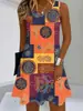 Vestido de Verano Nuevo Estilo sin Mangas con Impresión 3D para Mujer, Casual, para Vacaciones en la Playa, Transfronterizo de Amazon Europeo y Americano
