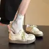 Sapatos de Viagem Que Não Cansam os Pés, Sapatos Dexun para Mulheres, Tênis Novos Respiráveis de Malha Outono 2025, Sapatos Brancos Casuais para Mulheres