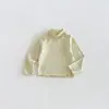 Camiseta interior básica para niña, colección invierno 2026, prenda interior gruesa de cuello alto para bebés niñas, ropa de invierno para niños, zdy6775