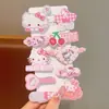 Grampo de Cabelo Infantil Menina Gato Adorável Acessório de Cabeça Novo Tendência Clipe de Cabelo para Testa Franja de Bebê Acessório de Cabelo Atacado