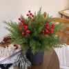 Venda Quente Transfronteiriça Buquês de Grama Artificial de Pinheiro e Cipreste de Natal Enfeites de Chão Decoração de Casa Decoração de Jardim