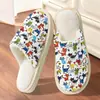 Suministro exclusivo transfronterizo zapatillas de algodón con estampado de gato hombres y mujeres otoño e invierno zapatillas de pareja POD transfronterizo JIT dropshipping