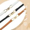 Cinturón fino ajustable con hebilla para mujer, elegante, a la moda, para vestir, traje, suéter, cinturón decorativo