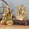 Venta al por mayor del fabricante Adornos auspiciosos de tres ovejas de cobre Oveja de cobre Oveja del zodiaco Adornos de cobre Artesanías auspiciosas de tres ovejas