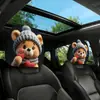 Funda para reposacabezas de coche con diseño de cachorro animal, funda de asiento a prueba de polvo, estilo lindo, almohada de coche, almohada para el cuello