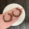 Pendientes de Cuero Plegado Estilo Chica Dulce y Fresca Picante Personalizados Ankora Red, Exagerados y Elegantes, Exquisitos Pendientes Retro de Gran Venta para Mujer