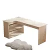 Mesa de canto em L, mesa para estudo em casa, penteadeira de quarto, estante, mesa de computador de canto tudo-em-um, mesa de escritório