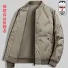 Jaqueta Casual de Algodão Outono e Inverno Marca de Moda Nova 2025 Jaqueta Bomber Casual Masculina Roupas Superiores
