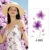 Pequeñas Pegatinas de Tatuaje Serie de Flores Acuarela Fresca Fotografía de Disfraces Impermeables Sudor Duraderas para Muñeca y Tobillo