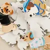 Nueva Etiqueta Bordada Parche Bordado Cachorro Lindo Autoadhesivo DIY Funda para Teléfono Móvil Accesorios Creativos Parche de Tela para Manualidades al por Mayor
