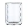 Taza de vidrio borosilicato de doble capa para el hogar, creativa, de aspecto atractivo, vaso de agua oruga, vaso de agua de vidrio resistente al calor