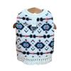 Ropa Nueva de Otoño e Invierno para Perros y Gatos Mascotas Estilo Étnico Teddy Bichon Poodle Suéter de Cuello Redondo con Correa
