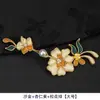 Botão de cheongsam de alta qualidade, novo estilo chinês botão rígido de pérola e osmanthus tecido à mão, botão acessório decorativo para saia de cavalo vintage